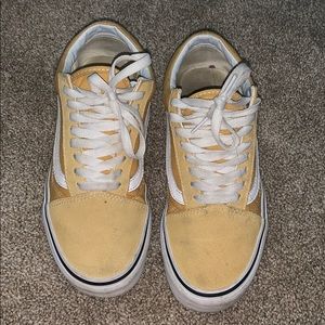 Mustard old skool sneakers